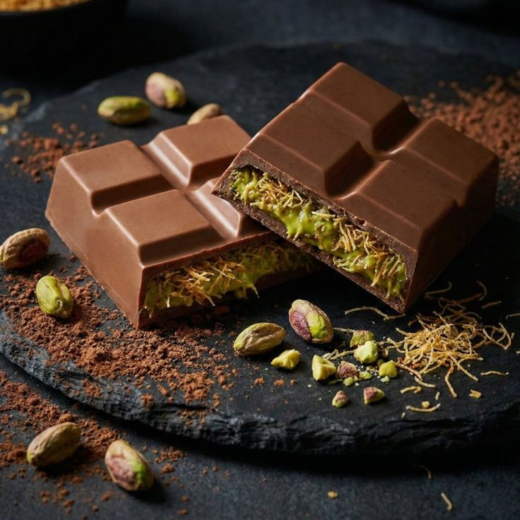 Dubai Chocolate Kunafa Pistachio