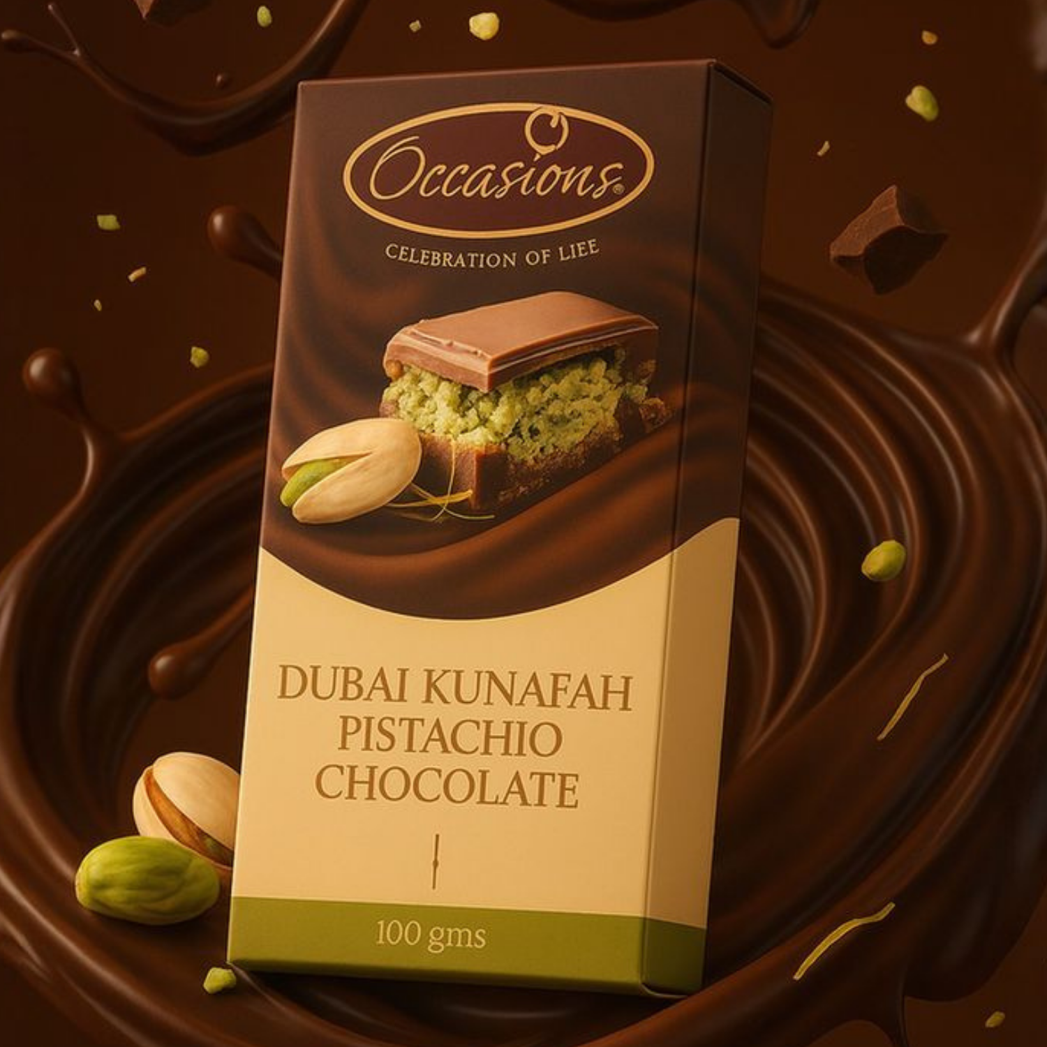 Dubai Chocolate Kunafa Pistachio